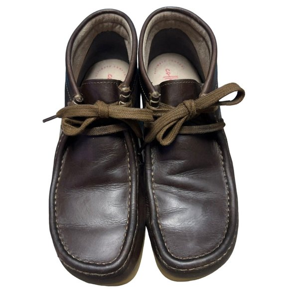 Collection by Clarks Wallabee Brown Oiled Leather Chukka Desert Shoes Mens 8.5 M main image 11